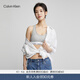 Calvin Klein內衣【明星同款摩登引力帶】ck無(wú)鋼圈輕運動(dòng)背心文胸 020-椰青灰 S 推薦70A-75A
