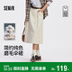 森馬（Semir）[商場(chǎng)同款]半身裙女磨毛純棉長(cháng)裙2025秋氣質(zhì)純色傘裙101525120002