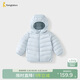 童泰（TONGTAI）寶寶羽絨服冬季嬰兒衣服外出連帽鴨絨外套兒童三防上衣藍色100cm