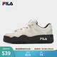 FILA 斐樂(lè )官方女鞋ROSETTA摩登板鞋春新款斑斕鞋運動(dòng)鞋休閑鞋 奶白/杏仁奶白-GA 36.5
