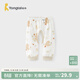 童泰（TONGTAI）嬰兒開(kāi)襠褲春秋季純棉兒童褲子男女寶寶衣服打底長(cháng)褲家居秋褲 棕色 90