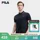 FILA 斐樂(lè )官方男子針織短袖POLO衫夏季新款時(shí)尚休閑商務(wù)上衣 傳奇藍-NV XL 180/100A