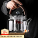 高茗（gaoming）日式玻璃煮茶壺耐高溫蒸煮兩用煮茶器小型家用電陶爐煮茶套裝 1350ml 星空壺