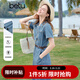 百圖（betu）女裝夏季新款連衣裙配腰帶棉感潮流牛仔裙子女2503D03
