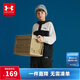 安德瑪（Under Armour）童裝秋冬款兒童衛衣?lián)u粒絨休閑運動(dòng)男女童保暖連帽上衣254303312