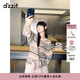 DZZIT地素長(cháng)袖針織衫冬季多巴胺彩色條紋寬松上衣女3J4E44629 彩色 XS
