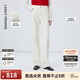 朗姿白色休閑純棉高級感冬季新款牛仔褲百搭直筒長(cháng)褲子女 本白色 S