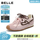 百麗（Belle）復古撞色阿甘鞋女秋季商場(chǎng)同款運動(dòng)風(fēng)休閑鞋E7H1DCM5 粉色 36 (230mm)