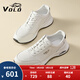 VOLO犀牛男鞋休閑皮鞋男鏤空透氣沖孔皮鞋軟底皮鞋運動(dòng)鞋 白色 43 