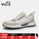 VOLO犀牛男鞋透氣男士休閑鞋運動(dòng)皮鞋軟底阿甘鞋設計感鞋子男 白色 41
