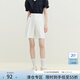 范思藍恩23FS12554百慕大短褲女新款夏天五分高腰西褲休閑褲 白色 XS
