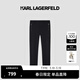 Karl Lagerfeld【商場(chǎng)同款】男裝老佛爺26早春新品黑色直筒休閑褲 黑色 32