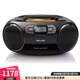飛利浦（PHILIPS） Boombox便攜式CD盒式磁帶播放器 USB HiFi立體聲音響多功能音箱 FM/USB/MP3/磁帶 AZ328 電壓120V 黑色（電壓120V需要搭配變壓器使用）