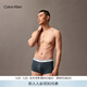 Calvin Klein內衣男士三條裝提花腰邊ck低腰棉質(zhì)微彈防夾臀四角褲平角內褲男 NP2765ORSS-藏青/太空黑/碳灰 3條 M