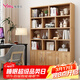雅美樂(lè )書(shū)架書(shū)柜落地一體靠墻 辦公室客廳置物儲物柜 實(shí)木芯書(shū)柜書(shū)架柜子