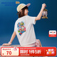 Skechers斯凱奇哆啦A夢(mèng)聯(lián)名款 男女童夏季透氣限定短袖L325K085