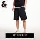 杰克·瓊斯（JACK&JONES）男裝短褲男士夏季外穿潮流寬松運動(dòng)格紋五分褲沙灘短褲大褲衩 E40黑色 S (170)
