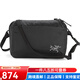 始祖鳥(niǎo)（ARC'TERYX）HELIAD 系列6L 運動(dòng)戶(hù)外休閑刺繡鳥(niǎo)標拉鏈開(kāi)合單肩斜挎腰包防潑水 黑色【現貨】 約25*17*9cm