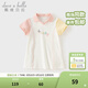 戴維貝拉（DAVE＆BELLA）女童連衣裙兒童POLO裙運動(dòng)休閑寶寶裙子小童衣服夏裝新款童裙 米白【現貨】 110 cm（建議身高100-110cm）