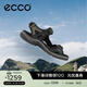 愛(ài)步（ECCO）涼鞋女 透氣魔術(shù)貼百搭耐磨沙灘鞋 越野069563 HL 黑色/灰色06956350034 39