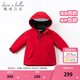 戴維貝拉（DAVE＆BELLA）女童羽絨服男童90絨保暖羽絨衣兒童冬裝幼兒新年寶寶冬季外出服 中國紅DB16448 110 cm（建議身高100-110cm）