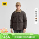 卡特（CAT）新品男士經(jīng)典挺括舒適百搭對稱(chēng)口袋工裝棉服 灰色 L
