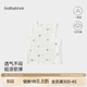 babylove嬰兒背心夏季純棉網(wǎng)眼清新夏日寶寶無(wú)袖t恤打底上衣夏裝 奶白 90 cm