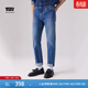 Levi's李維斯冬暖系列男士502錐型美式復古休閑簡(jiǎn)約水洗牛仔褲 中藍色 32 (32)