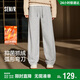 森馬（Semir）休閑褲女冬季發(fā)熱抑菌抓絨寬松彎刀褲2025潮酷香蕉褲109725127008