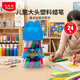 馬培德（Maped）【開(kāi)學(xué)必購】大頭塑料蠟筆 幼兒學(xué)生不臟手繪彩蠟筆 初學(xué)美術(shù)涂鴉畫(huà)筆 862424EC【24色】美育工具