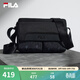FILA 斐樂(lè )官方男包挎包冬季新款時(shí)尚休閑隨身包單肩包斜挎包 正黑色-BK XS