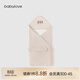 babylove新生兒包被純棉春秋寶寶包單抱毯產(chǎn)房包巾嬰兒防驚跳抱被 無(wú)染彩棕 90x90cm