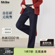 MsShe【闊腿牛仔褲】大碼女裝2026春裝胖mm顯瘦直筒褲女士長(cháng)褲子 常規-原牛色現貨 3XL