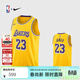 耐克NBA官方-湖人詹姆斯球衣男籃球服速干23號運動(dòng)背心DN2009-733 黃色 XL