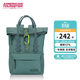 美旅卷卷包休閑雙肩包高中生書(shū)包背包電腦包24G 墨綠色
