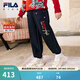 FILA【抓馬新年】斐樂(lè )兒童長(cháng)褲2026春新款男女童新年休閑梭織褲子 傳奇藍-NV 140