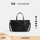 蔻馳（COACH）新款女士經(jīng)典標志TAXI 21號托特包單肩斜挎包通勤女包高級感 B4/黑色 黑色