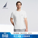 諾帝卡（NAUTICA）【商場(chǎng)同款】男裝春夏新款全棉親膚柔軟多色短袖圓領(lǐng)T恤 白色1BW XL