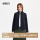 AIGLE艾高抓絨衣POLARTEC保暖耐磨休閑時(shí)尚全拉鏈上衣女士 海軍藍 BI283 36 (160/84A)