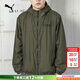 彪馬（PUMA）男裝 春秋款跑步運動(dòng)防風(fēng)寬松透氣衣服氣質(zhì)行政夾克休閑連帽外套 693713-70/深橄欖色/主推款 M (175/96A)