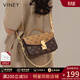 viney品牌斜挎包包女包輕奢單肩包鏈條包生日禮物送女友老婆 【咖啡色】實(shí)用高級感小包 輕奢高級感時(shí)尚百搭休閑手提包