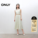 ONLY2025夏季新款肌理感復古U型領(lǐng)無(wú)袖中長(cháng)款連衣裙女|125207047 A61青瓷灰綠色 XS