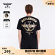 BOY LONDON【榮耀使者】短袖男女春夏燙金麥穗老鷹黑色T恤N01906 黑色 M