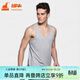 銅牛內衣背心男時(shí)尚透氣居家汗布男背心白色基礎打底NB002 10花灰 XL (175/100)