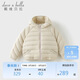 戴維貝拉（DAVE＆BELLA）女童短款羽絨服中大童防水外套秋冬兒童上衣