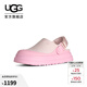 UGG夏季新款女士厚底包頭帆布款半拖鞋炫金克羅格休閑鞋 1175295 PKD | 粉鉆色 37