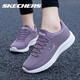 斯凱奇女鞋夏季2026新款一腳蹬穿脫軟底網(wǎng)面透氣休閑鞋輕便媽媽鞋老人鞋 897993-LAV 39 /參考常規尺碼40碼左右