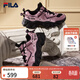 斐樂(lè )（FILA） 官方女鞋FLUID 5貓爪休閑鞋時(shí)尚復古運動(dòng)鞋女鞋老爹鞋 微風(fēng)紫/紅褐玫瑰-ZN 36.5