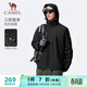 駱駝（CAMEL）三防風(fēng)衣外套男戶(hù)外防潑水加絨夾克 J15CAYL6019 幻影黑 XXXL