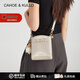 CAHOE KULLO包包女包輕奢侈2026新款鱷魚(yú)紋斜挎包新月包單肩包小眾手機包 奶油白-ck女包生日禮物送女友送老婆 春季實(shí)用走心高級感送媽媽